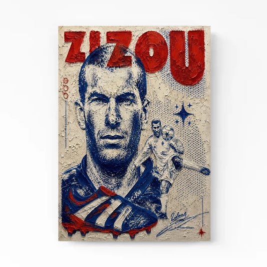 French Legend Canvas | Textured Acrylic Wall Art