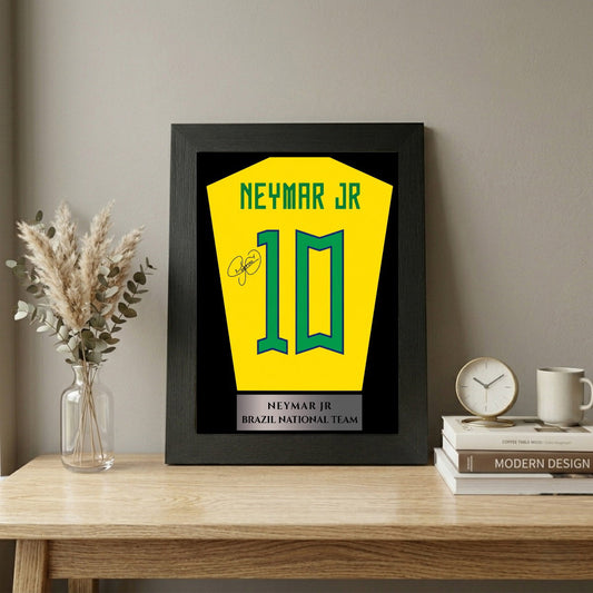 Brazil No. 10 Jersey Canvas | Textured Acrylic Wall Art