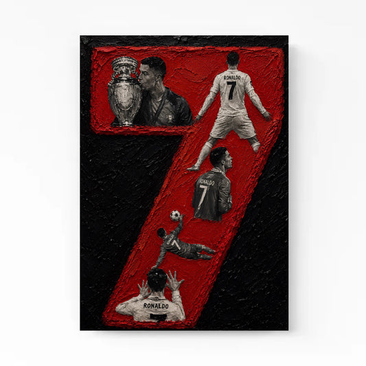 Legendary No. 7 Canvas | Textured Acrylic Wall Art